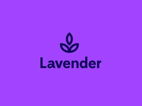 Lavender Logo by Alexa Falcone Teams App Icon, Jewelry Logo Inspiration, Lavender Png, Lavender Logo, Purple Logo Design, Pr Logo, Catering Logo, Massage Logo, Logo Design Examples