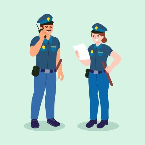 Police Animation, Medical Dress, Police Illustration, Narrative Illustration, Police Art, Work Cartoons, Traffic Police, Android Design, Police Patrol