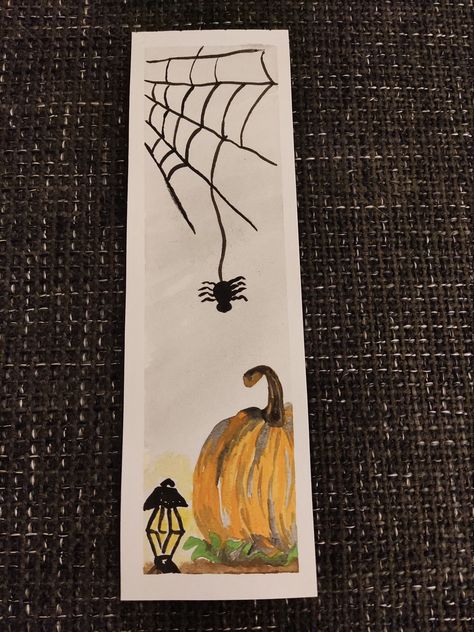 Bookmark Ideas Halloween, Halloween Bookmark Ideas, Halloween Bookmarks Diy, Halloween Desenho, Bookmark Halloween, Funny Bookmarks, Halloween Bookmarks, Autumn Bookmark, Loose Watercolor Paintings