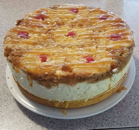 Upside Down Cheesecake, Pineapple Cheesecake, Cheesecake Crust, Pineapple Slices, Cheesecake Cake, Pineapple Upside, Pineapple Upside Down Cake, Pineapple Upside Down, Pineapple Cake