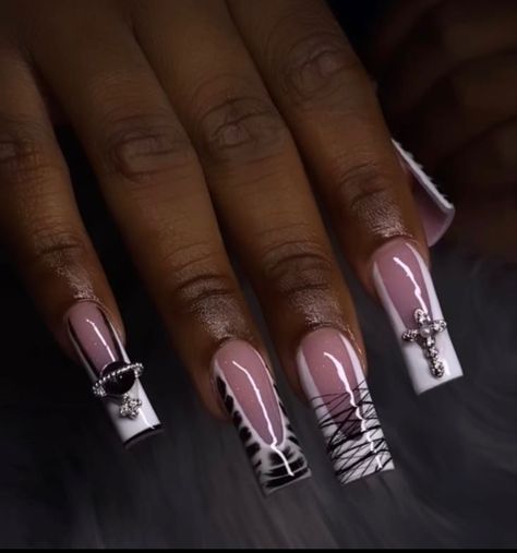 Trending Nail Colors, Nail Colors And Designs, Occasion Nails, Pedicure Manicure, Colored Acrylic Nails, Girly Acrylic Nails, French Tip Acrylic Nails, Short Square Acrylic Nails, Long Acrylic Nails Coffin