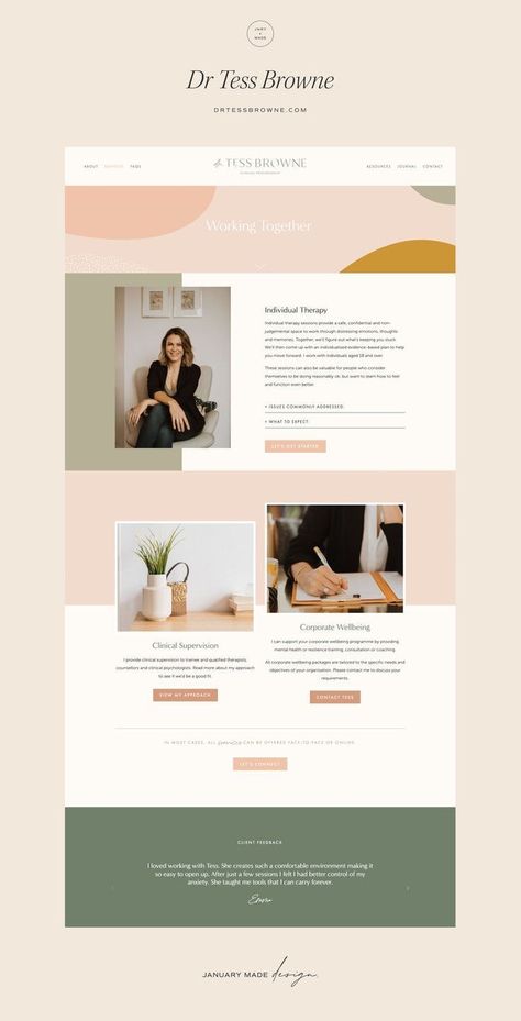 Baby Website Design, Site Internet Inspiration, Site Internet Design, Meditation Website, Minimalistic Website Design, Therapy Website Design, Therapy Website, Design Sites, Website Design Inspiration Layout