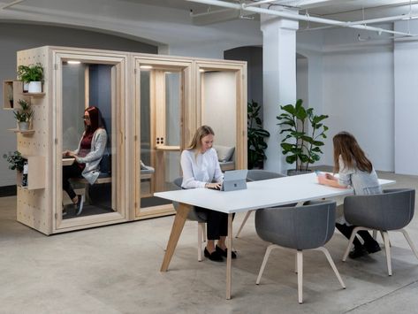 Spacestor | The Hybrid Workplace Work Pods, Modular Furniture System, Modular Office Furniture, Modular Office, Bird Houses Diy, California Cool, Workplace Design, Workspace Design, Modular Furniture