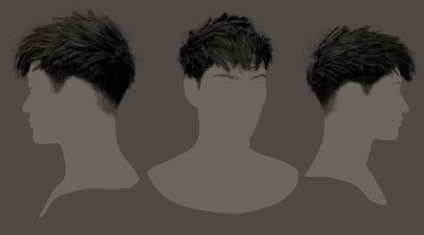 ArtStation - Shaggy Fade, Jake Lamb Male Shaggy Hair, Fantasy Vault, Jake Lamb, Male Haircut, Very Short Hair Men, 3d Hair, Sims 4 Hair Male, Male Hairstyles, Undercut Men