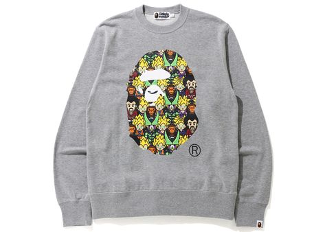 Baby Milo, Bathing Ape, Hot Sneakers, A Bathing Ape, Dragon Ball Z, Trading Cards, Dragon Ball, Crewneck Sweatshirt, Baby Clothes