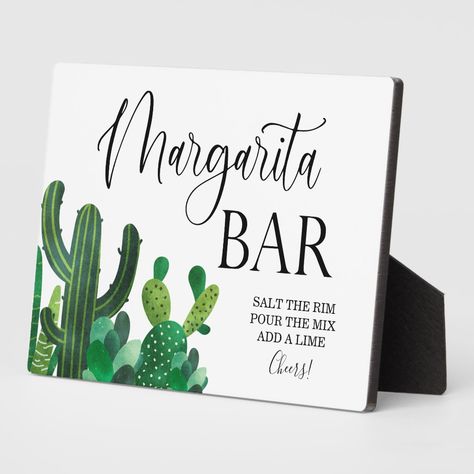 Margarita Bar wedding sign Tabletop Plaque Margarita Bar Wedding, Black And White Scripture, Bar Wedding Sign, Margarita Bar, Bar Wedding, Tabletop Signs, Wedding Posters, Wedding Bar, Make Your Own Poster