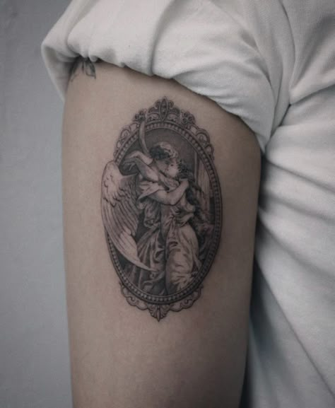 Classical Art Tattoo Ideas, Renesance Tattoo Sleeve, Classical Art Inspired Tattoos, Renassiance Tattoo, Rennaissance Art Tattoos, Regency Tattoo, Renesance Tattoo, Classic Art Tattoo, Classical Art Tattoo