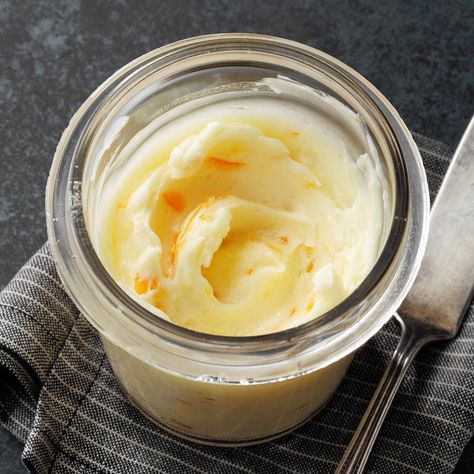 Orange Butter Cajun Butter Recipe, Orange Butter Recipe, Flavored Butter Recipes, Butter Recipes Homemade, Honey Butter Recipe, Orange Butter, Strawberry Butter, Lemon Curd Recipe, Curd Recipe