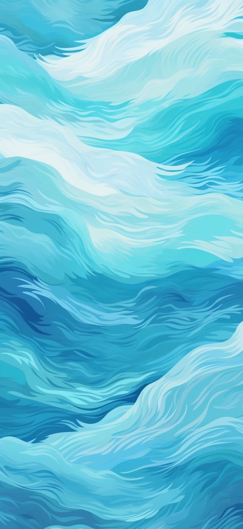 Blue Ocean Waves Abstract Calm and Soothing Vibes Waves Abstract, Watercolor Painting Techniques, Retro Designs, Blue Waves, Funny T Shirts, Seattle Washington, Free Wallpaper, Blue Wallpapers, Digital Wallpaper