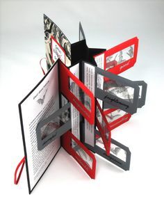 ♥♥♥  ♥ Accordion fan folded book with flags. Use as inspiration. ♥ Handmade Portfolio, Flag Book, My Introduction, Tunnel Book, Artists Books, Accordion Book, Buch Design, Accordion Fold, Creative Books