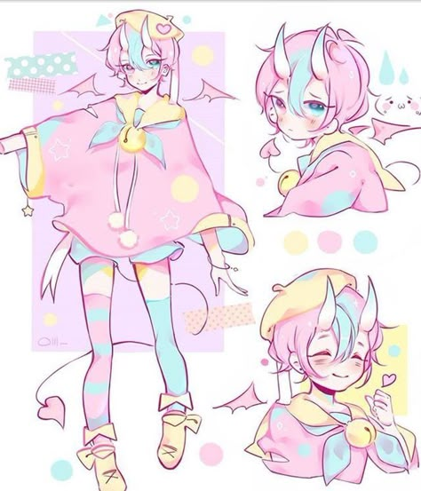 Reference Photos Anime, Tutorials Art, Pastel Goth Art, Drawings Tutorials, Arte Do Kawaii, 2022 Art, Drawing Anime Clothes, Cute Candy, Anime Drawings Tutorials