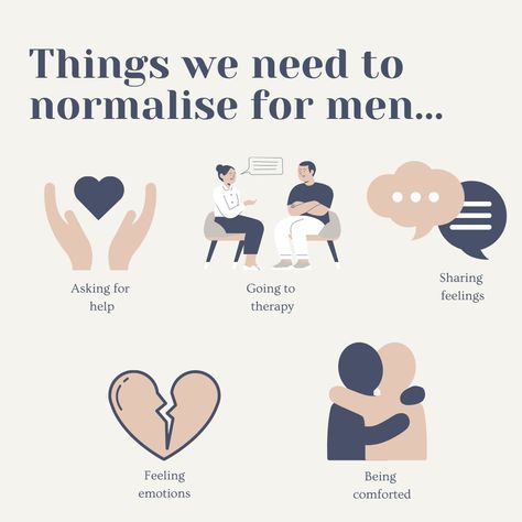 Men Have Feelings Too, June Is Mens Mental Awareness Month, November Mental Health, Mens Mental Awareness Month, Men Therapy, Mental Health Men, Feel Your Emotions, Extreme Happiness, Mens Mental