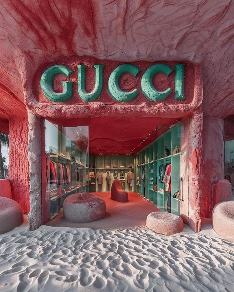 If only there were summer pop-up stores by luxury brands. 🏖️ Art/Prompts by @ifonly.ai AI-generated images (Midjourney • Magnific AI) Store Architecture, Concept Vehicles Sci Fi, Window Display Design, Brand Pop, Instagram Luxury, Parametric Architecture, Retail Experience, Retail Store Design, Workplace Design