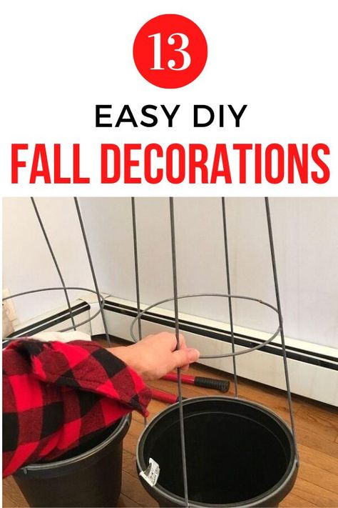 Outdoor Fall Decor Diy, Cheap Fall Decor Ideas, Dollar Store Fall Crafts, Fall Crafts Ideas, Fall Outside Decor, Diy Fall Decor Ideas, Decorations On A Budget, Porch Diy, Outdoor Fall Decor Ideas