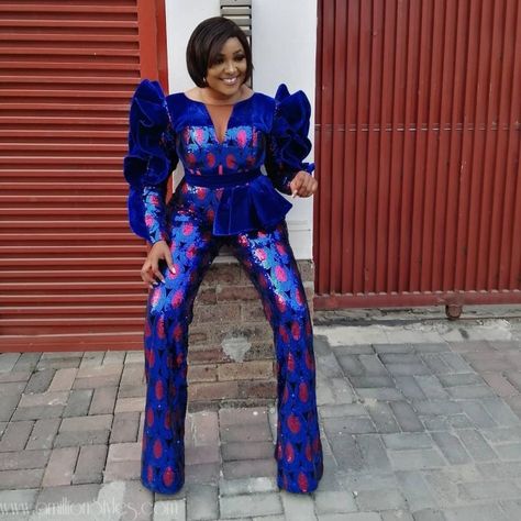 Would You Wear These 6 Stunning Ankara Jumpsuits? – A Million Styles Lace Jumpsuit Outfit Classy, Ankara Latest Styles, Lace Jumpsuit Outfit, Jumpsuits Styles, Kimono Jumpsuit, Blouse For Wedding, Ankara Jumpsuit, African Fabric Dress, Pattern Outfits