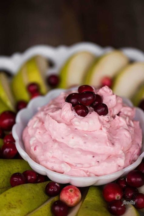 Cranberry Fruit Dip, made from leftover homemade cranberry sauce and cream cheese, is the perfect party appetizer during the winter holidays. #fruitdip #cranberry #cranberrysauce #withcreamcheese #easy #recipe #best #christmas #holiday #party #thanksgiving Cranberry Sauce And Cream Cheese, Sweet Cream Cheese Dip, Cranberry Cream Cheese Dip, Cranberry Dip, Cream Cheese Fruit Dip, Fruit Appetizers, Homemade Cranberry Sauce, Cranberry Cream Cheese, Cranberry Fruit