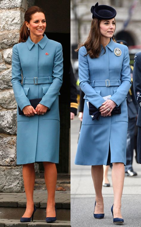 Orla Kiely Dress, Nautical Inspired Outfit, Air Cadets, Trend Coat, Kate Middleton Style Outfits, Jenny Packham Dresses, Looks Kate Middleton, Princesa Real, Mcqueen Dress