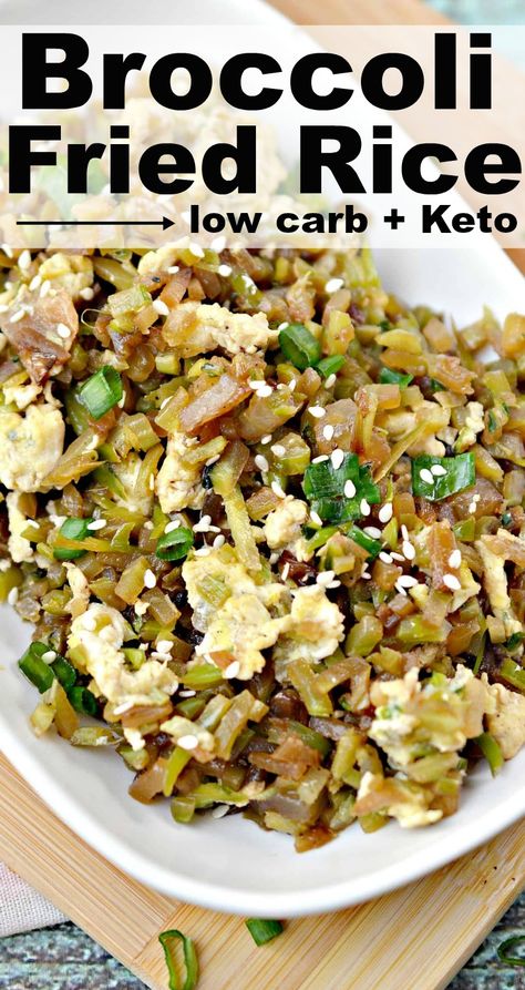 Broccoli Rice Recipe, Riced Broccoli Recipes, Riced Broccoli, Broccoli Fried Rice, Low Carb Broccoli, Low Carb Vegetarian Recipes, Broccoli Rice, Broccoli Recipes, Keto Recipe