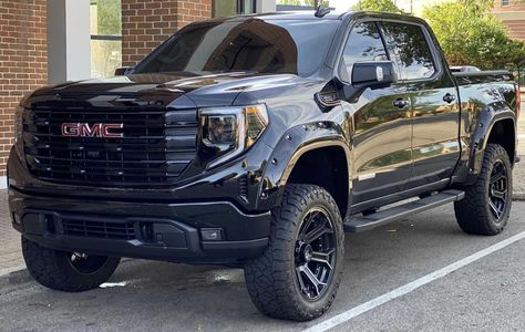 GMC Sierra 1500 SLE Elevation Diesel Gmc Sierra Blacked Out, White Gmc Sierra 1500, Gmc Sierra Elevation, Blacked Out Gmc Sierra, Gmc Sierra Squatted, 2004 Gmc Sierra 2500 Hd, Gmc Trucks Sierra, 2018 Year, Gmc Sierra 2500 Hd