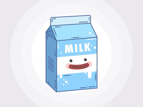 Milk Box by Valeria Rimkevich #Design Popular #Dribbble #shots Milk Box Aesthetic, Milk Box Illustration, Milk Box Drawing, Milk And Honey Book, Milk Chocolate Brown Hair, Milk And Honey Quotes, Milk Box, Milk Carton, Simple Illustration