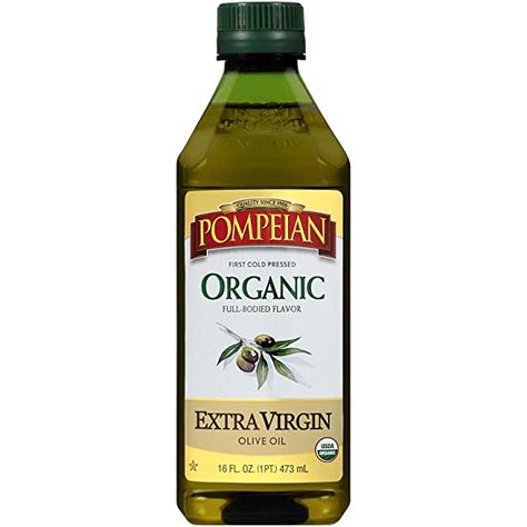 Amazon.com : Pompeian USDA Organic Extra Virgin Olive Oil, First Cold Pressed, Full-Bodied Flavor, Perfect for Vinaigrettes and Marinades, Naturally Gluten Free, Non-Allergenic, Non-GMO, 16 FL. OZ., Single Bottle : Grocery & Gourmet Food Honey Pizza, Olive Oil Brands, Cleanse Your Liver, Organic Extra Virgin Olive Oil, Gold Peak Tea, Organic Teas, Daily Diet, Virgin Olive Oil, Extra Virgin