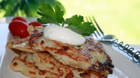 Swedish Potato Pancakes (Raggmunk) Recipe - Food.com Potato Pancake Recipe, Swedish Cuisine, Swedish Pancakes, Potato Pancake, Swedish Dishes, Scandinavian Food, Potato Pancakes, Potato Cakes, Swedish Recipes