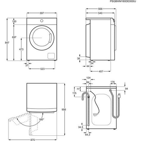 Standard Laundry Room Dimensions - Engineering Discoveries Laundry Room Dimensions, Washing Machine Dimensions, Plumbing Layout, Utility Room Designs, Pantry Laundry Room, Utility Cupboard, Interior Architecture Drawing, Architecture Bathroom, Open Plan Kitchen Living Room