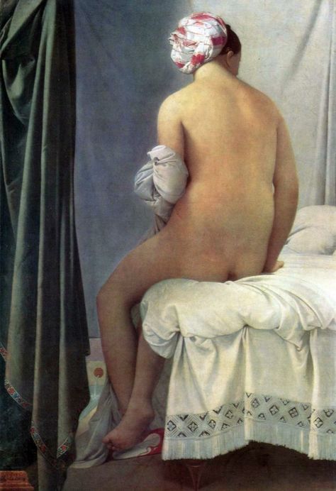 Jean Auguste Dominique Ingres, The Valpincon Bather (1808). Courtesy of the Louvre. Alfred Stevens, Eugène Delacroix, William Adolphe Bouguereau, Amedeo Modigliani, Edouard Manet, John Singer Sargent, Fire Art, Paul Gauguin, Turkish Bath