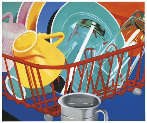 'The Pop Object': New Book And Exhibit Explores The Still Life Tradition Of Pop Art (PHOTOS)  James Rosenquist, Dishes, 1964 Oil on canvas 50 x 60 inches (127 x 152.4 cm) Richard Hamilton, James Rosenquist, Pop Art Artists, Claes Oldenburg, Food Artists, Pop Art Movement, Robert Rauschenberg, Jasper Johns, Roy Lichtenstein