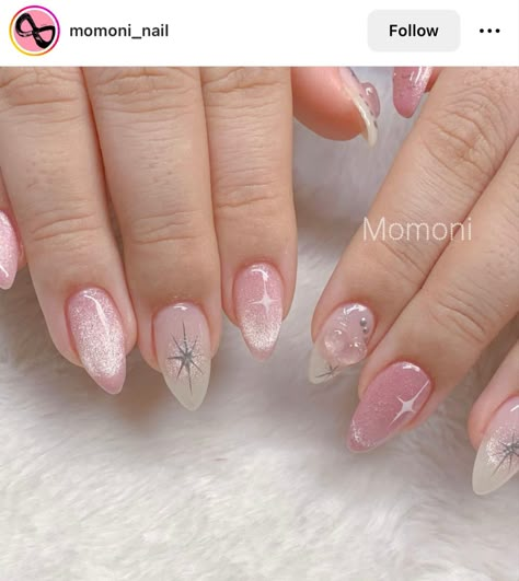 pink shimmery nail inspo 🌸 Nail Art Pink Designs, Nail Art Pink, Nail Art Inspo, Hello Nails, Asian Nails, Simple Gel Nails, Minimal Nails, Pink Nail Art, Blush Nails