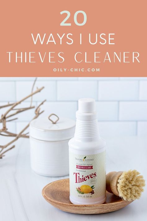 Look no further than these 20 ways I use Thieves cleaner to keep our house clean naturally! Thieves Cleaner Recipe, Diy Cleaning Wipes, Essential Oils Young Living, Disinfectant Wipes, Thieves Cleaner, Thieves Household Cleaner, Diy Essential Oil Recipes, Essential Oils For Kids, Essential Oils Cleaning