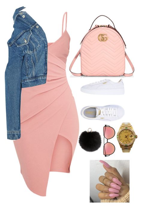 Causal First Date Outfit, First Date Outfit Spring, Date Night Outfit Polyvore, First Date Outfit, College Girl Outfits, Polyvore Date Night, Slay Fits, First Date Outfits, Yves Salomon