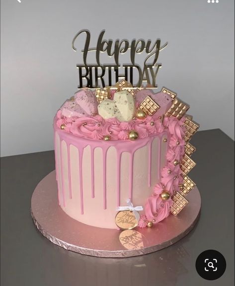 Pretty Birthday Cakes Sweet 16, Custom Bday Cake, Cake Designs Birthday Sweet 16, 18th Birthday Pink Cake, 11 Bday Cake, 13birthday Cakes, 20 Year Old Birthday Cake Ideas Woman, Pink Birthday Cake Sweet 16, Pink 15 Birthday Cake