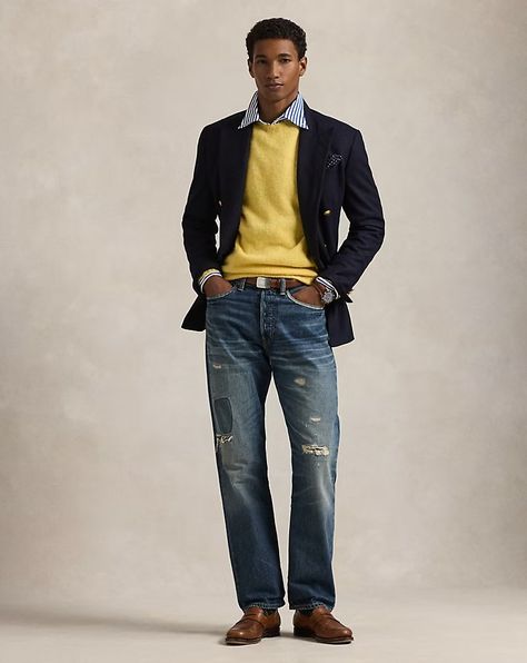 Ralph Lauren Polo Ralph Lauren Men’s Outfits, Ralph Lauren Style Men, Ralph Lauren Fall, Ralph Lauren Style, Fall 2024, Crewneck Sweater, Crew Neck Sweater, Sweater Outfits, Polo Ralph