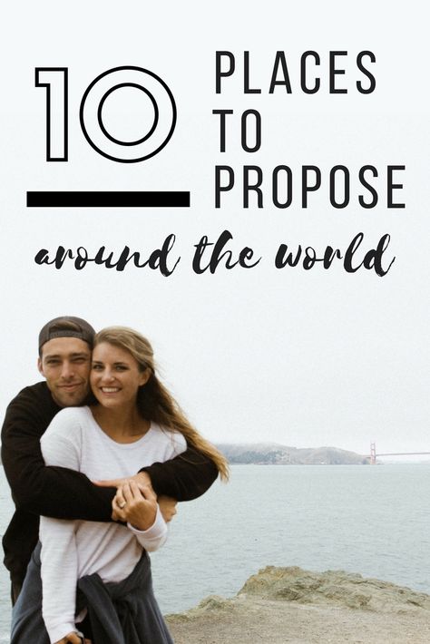 Now that you’ve got all the details and planning worked out for how to propose on vacation, picking where you want to propose is the fun part. The backdrop for your proposal is part of what makes the moment so special, and the location will forever be a place the two of you will want to go back to over and over again. Here are our top ten most romantic places to propose! Proposal Destinations, Places To Get Engaged, Scenic Proposal, Travel Proposal, Destination Proposal, Best Vacations For Couples, Places To Propose, Proposal Spots, Couples Trip