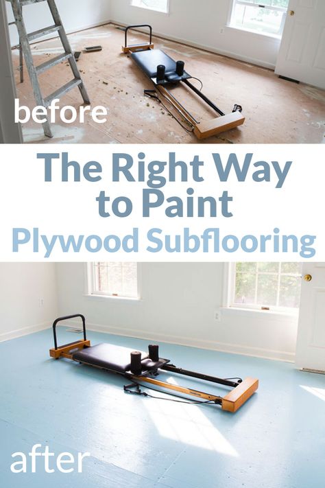 Paint Subfloor, Budget Flooring Ideas, Plywood Flooring Diy, Paint Plywood, Replace Carpet, Painting Plywood, Painted Plywood Floors, Diy Painted Floors, Plywood Subfloor