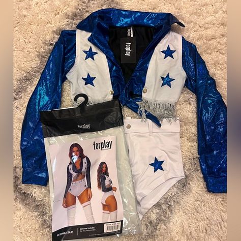 Forplay Dallas Cowboys Cheerleader Costume, Size S/M Dallas Cowboys Cheerleaders Costume Diy, Cowboy Cheerleaders Costume, Dallas Cowgirl Halloween Costume, Dallas Cheerleader Costume, Diy Dallas Cowboys Cheerleader Costume, Dallas Cowboys Cheerleaders Costume, Cowboys Cheerleader Costume, Cheerleaders Costume, Dallas Cowboys Cheerleader Costume