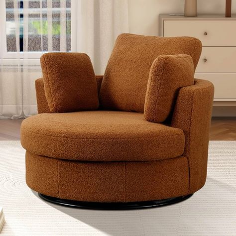 Swivel Accent Chairs, Living Room Comfy, Oversized Accent Chair, Room Comfy, Reading Nook Chair, Comfy Reading Chair, Pillows For Living Room, Barrel Chairs, Comfy Reading