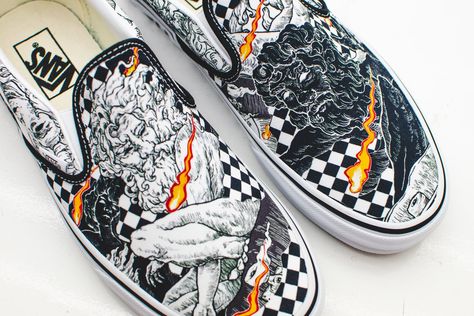 What you see here is Vans' first-ever Filipino-designed footwear.   #art #design #shoes #philippines Sneakers Painting, Vans Design, Shoe Custom, Vans Limited Edition, Vans Custom, Fasion Outfits, Van Design, Limited Edition Sneakers, Design Shoes