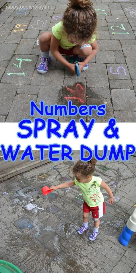 Summer Literacy Activities, Kids Numbers, Water Unit, Number Recognition Activities, Learning Activities For Kids, Outdoor Activities For Toddlers, Outdoor Learning Activities, Theme Preschool, Toddler Outdoor