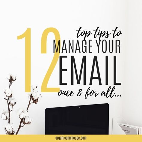 Managing your email can be a very tedious task, often overwhelming, so why not use these top 12 inbox management tips today and get organised right now! Goodbye Email, Inbox Management, Gmail Hacks, Email Management, Email Marketing Automation, Get Organised, Email Automation, Email Marketing Tools, Virtual Assistant Business