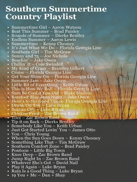 Country Music Playlist, Music Lists, Country Playlist, Road Trip Playlist, Summer Songs Playlist, Playlist Songs, Country Love Songs, Music List, Country Music Songs