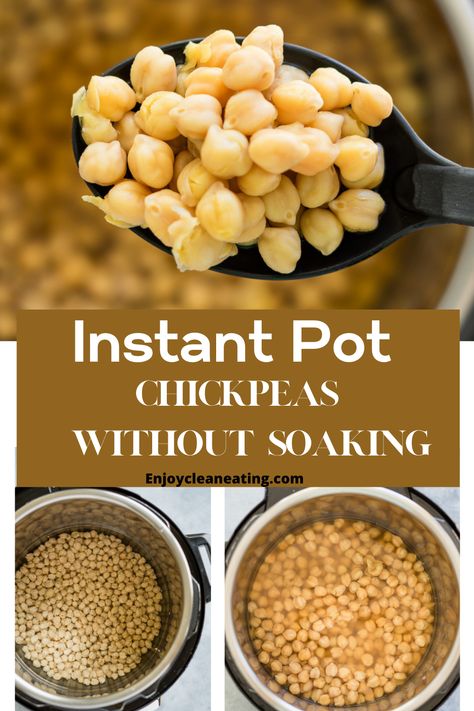 Dried Garbanzo Beans, Pressure Cooker Chickpeas, Instant Pot Chickpeas, Garbanzo Bean Recipes, Cooking Garbanzo Beans, Cooking Dried Beans, Dry Chickpeas, Healthy Instant Pot Recipes, Chickpea Recipes