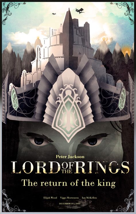 LoTR fan art, por Nicolás Alejandro Barbera. / The Return of the King Return Of The King Poster, The King Poster, The Return Of The King, Hobbit Art, Fellowship Of The Ring, The Lord Of The Rings, Jrr Tolkien, Middle Earth, Movie Art