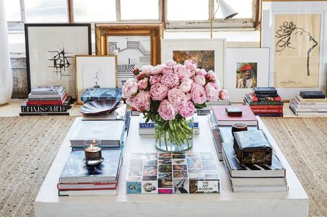 Caffe Table, Chinoiserie Coffee Table, William Mclure, Flower Magazine, Fashion Journalism, Nancy Meyers, Square Coffee Table, Coffee Table Styling, Nyc Apartment