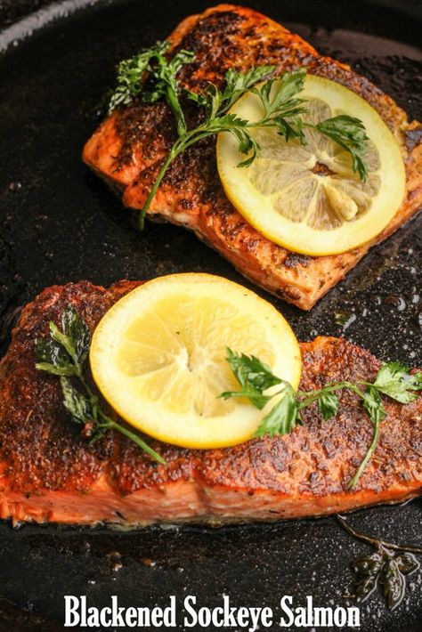 Blackened Sockeye Salmon – Alaska Select Alaska Sockeye Salmon Recipes, Grilled Sockeye Salmon Recipe, Alaskan Sockeye Salmon Recipes, Sockeye Salmon Recipe Grilled, Sockeye Salmon Recipe Pan, Sockeye Salmon Recipe Baked, Platter Meals, Sockeye Salmon Recipe, Sockeye Salmon Recipes