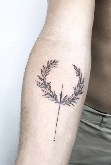 Laurel Tattoo, Apollo Tattoo, Laurel Wreath Tattoo, Wreath Tattoo, Knee Tattoo, Tattoo Designs And Meanings, Laurel Wreath, A Tattoo, Big Tattoo