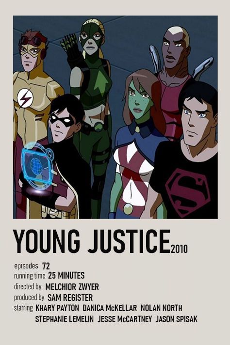 young justice polaroid movie film poster Young Justice Comic, Movie Film Poster, Nostalgia Art, Wally West, Movie Covers, Movie Prints, Movie Posters Minimalist, Teen Titans Go, Film Poster