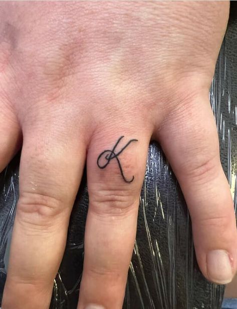 K Letter Finger Tattoos For Men K Name Tattoo, K Finger Tattoo, Finger Tattoo Designs For Men, Best Finger Tattoos, Finger Tattoos For Men, Letter K Tattoo, K Names, K Letter, The Letter K