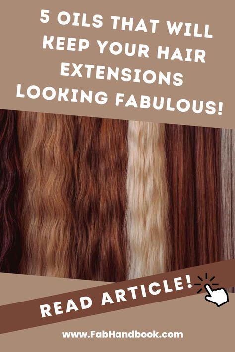 By using the right oil on your hair extensions, you can keep them looking fabulous longer. Here are the best hair oils based on customer reviews. #hairextensions #hairoil #extensions #clipinextensions #longhair Best Oils For Hair Extensions, Best Products For Hair Extensions, K Tips Hair Extensions, Hair Extension Ideas, Best Oil For Hair, Best Hair Oils, Hair Frizz Control, Thick Hair Extensions, Curly Human Hair Extensions